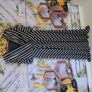Lane Bryant navy striped dress size 18
